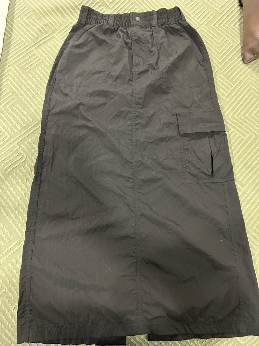 aerie Black Cargo Maxi Skirt - Picture 4 of 6